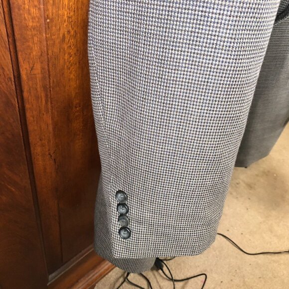 Pronto Uomo Platinum Mens Blazer Size 50 Reg 100% Wool - Picture 13 of 16